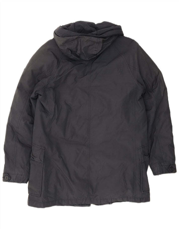 Woolrich Parka con capucha para hombre UK 36 Small Azul marino