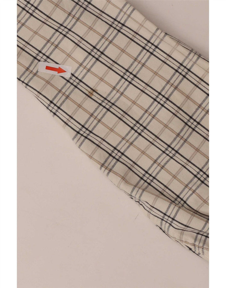 Camisa Gas Hombre Mediana Cuadros Blancos