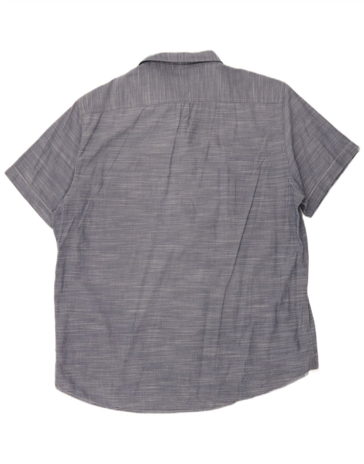 LEE Camisa de Manga Corta Regular Fit para Hombre 2XL Algodón Azul