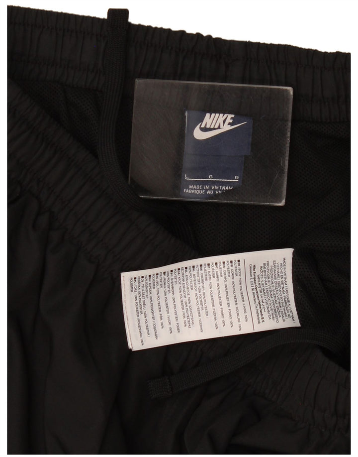 Nike - Pantalones cortos deportivos para hombre, talla grande, poliéster negro