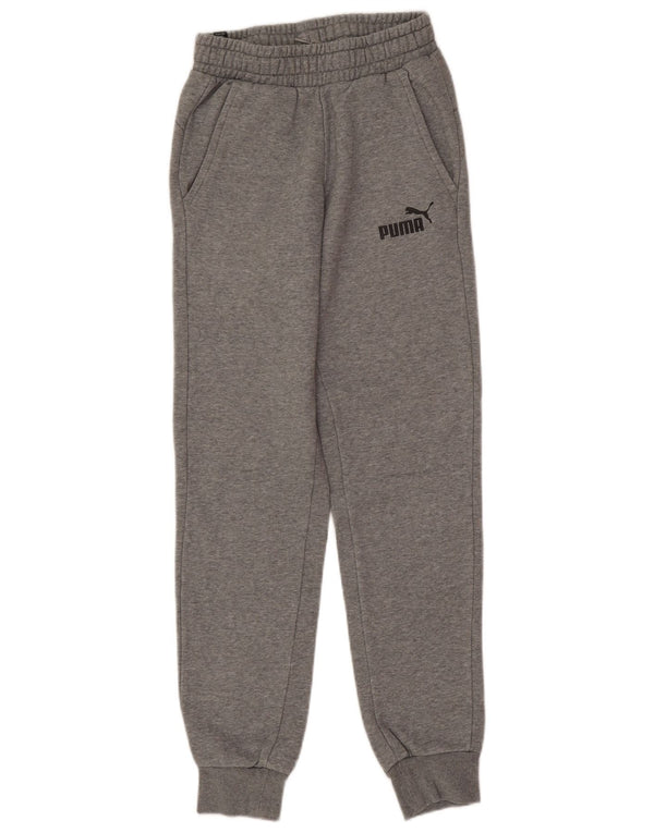 Puma Mujer Chándal Pantalones Joggers UK 4 XS Gris Algodón