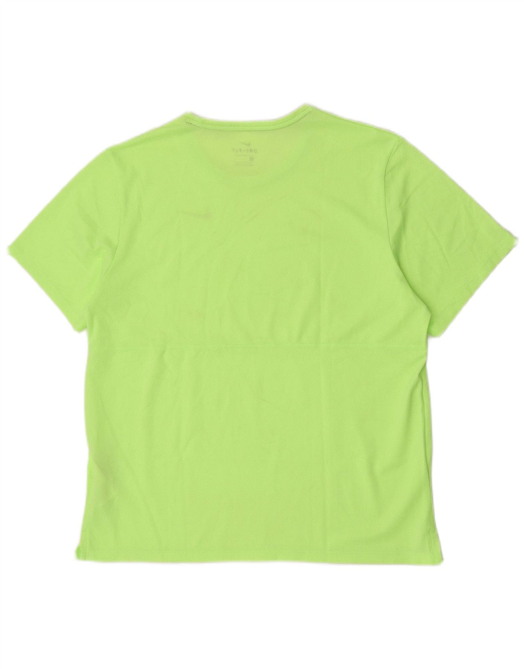 Nike - Camiseta para correr Dri Fit para hombre, poliéster verde grande