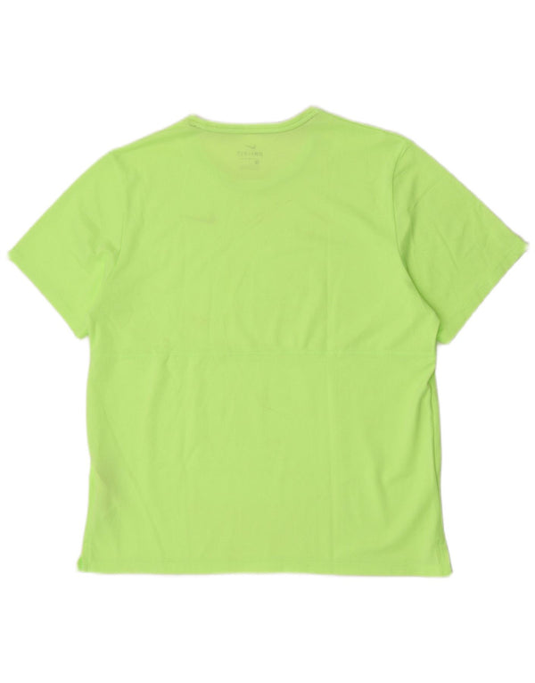 Nike - Camiseta para correr Dri Fit para hombre, poliéster verde grande