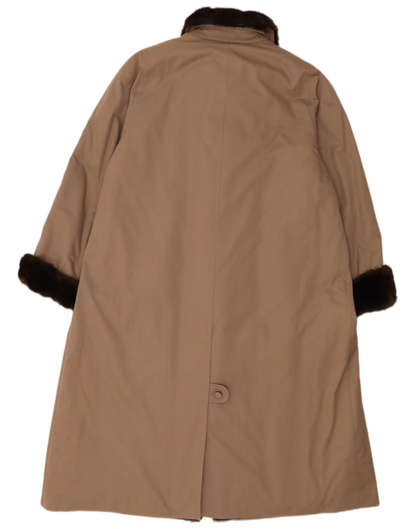 Abrigo Valmeline para mujer UK 20 2XL Marrón Poliéster