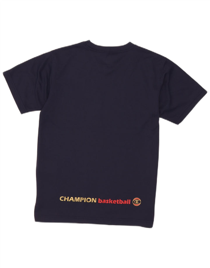 Champion Camiseta gráfica para niño 9-10 años Azul marino Poliéster