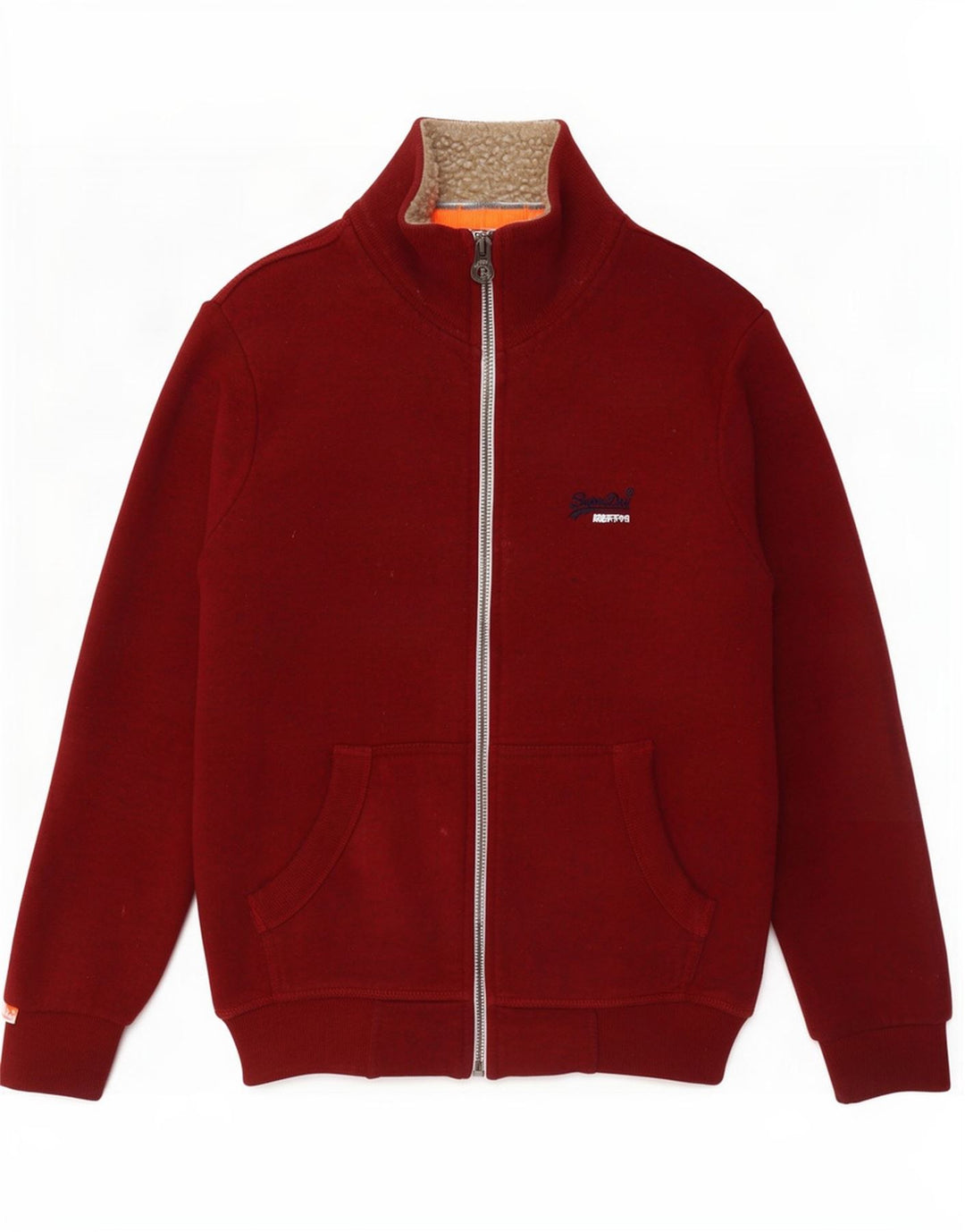 Superdry Chaqueta De Chándal Para Hombre De Algodón Rojo Medio
