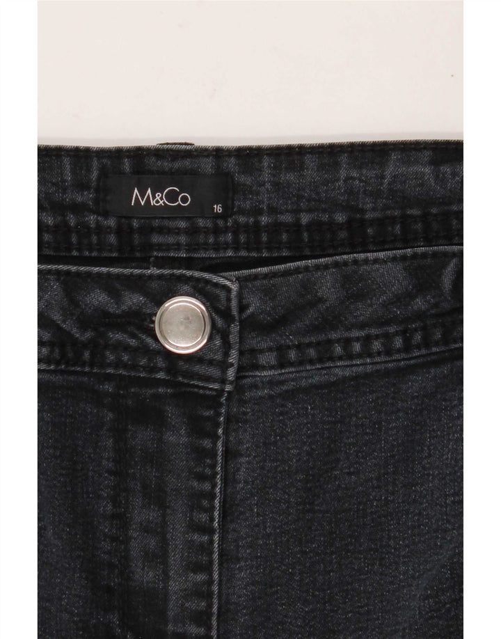 Vaqueros rectos para mujer M&Co UK 40 Large W36 L30 Gris