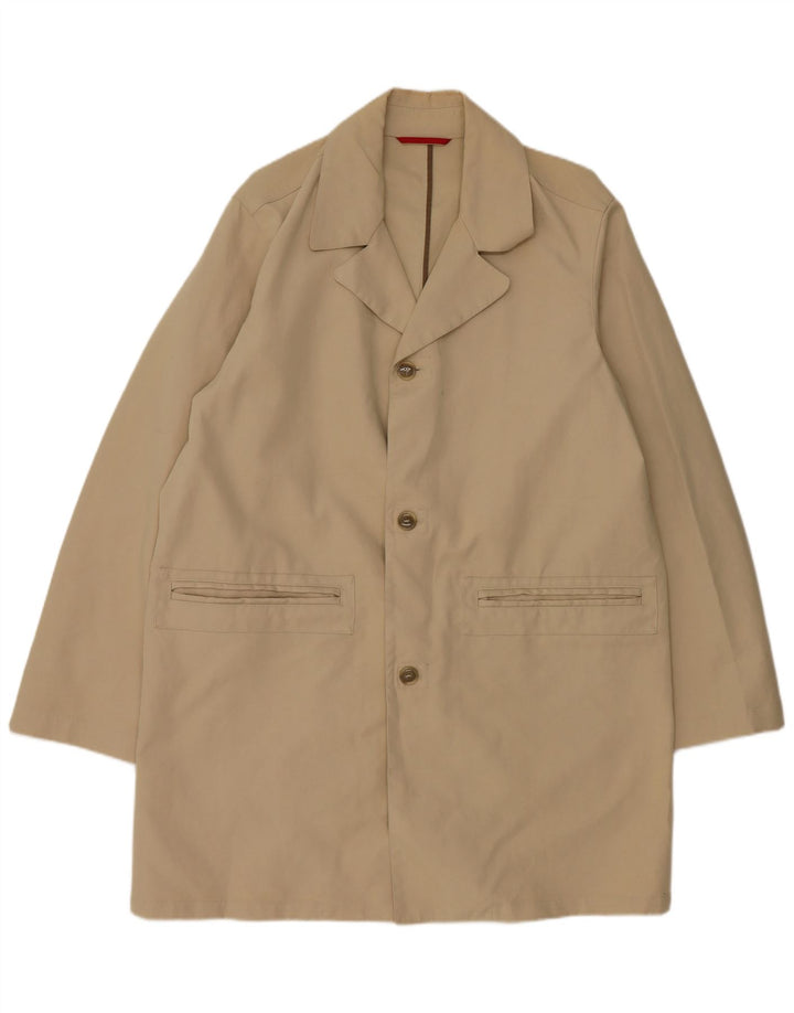 Abrigo Belfe para hombre UK 42 XL Algodón beige
