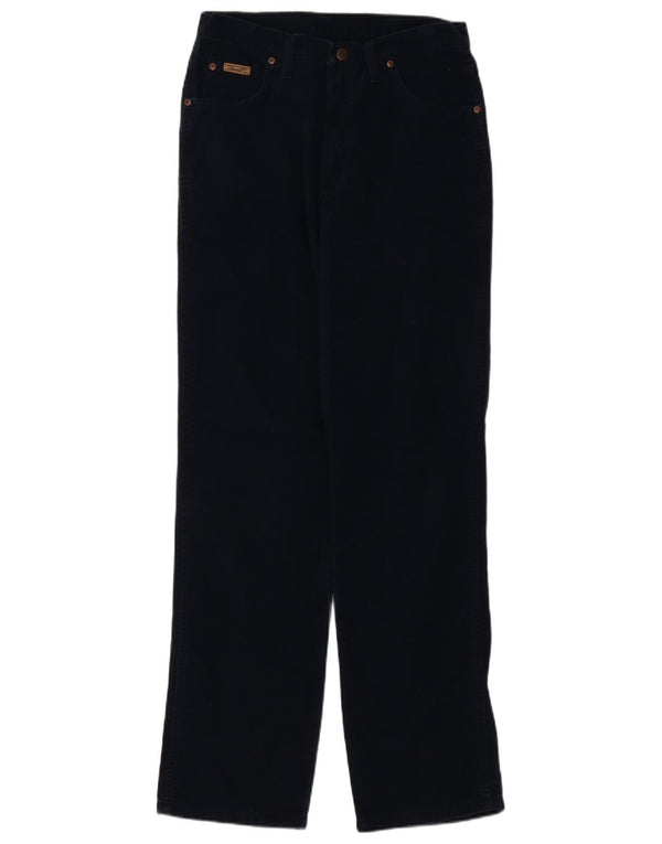 Wrangler Pantalones rectos de pana Texas para hombre W32 L34 Algodón azul marino