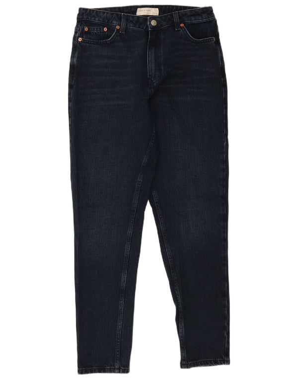Vaqueros Mom Tapered Mujer Topshop W30 L29 Algodón Azul Marino