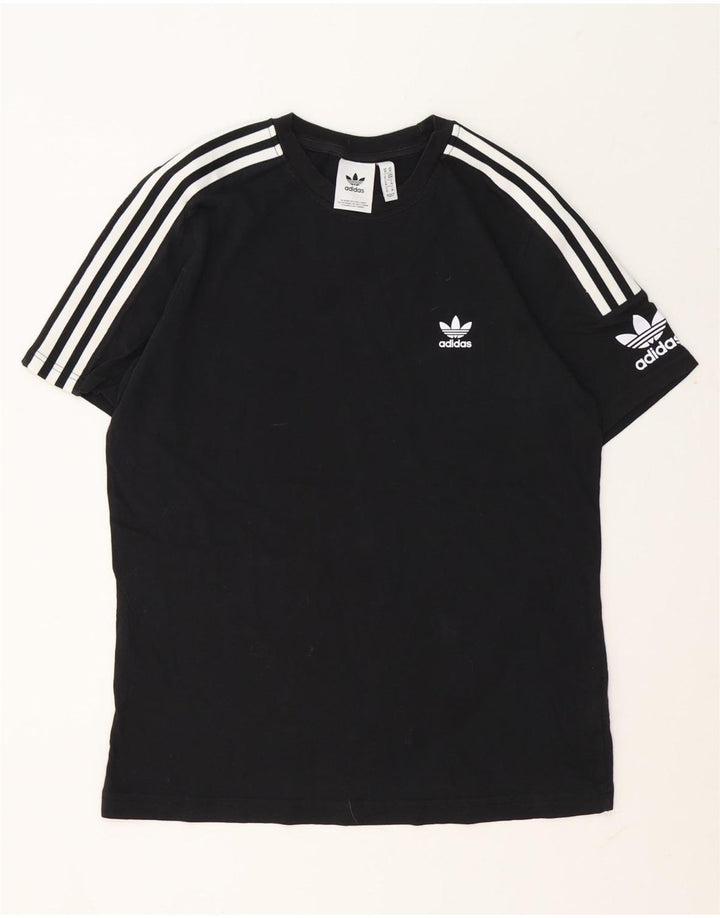 Adidas - Camiseta gráfica para hombre, talla mediana, algodón negro