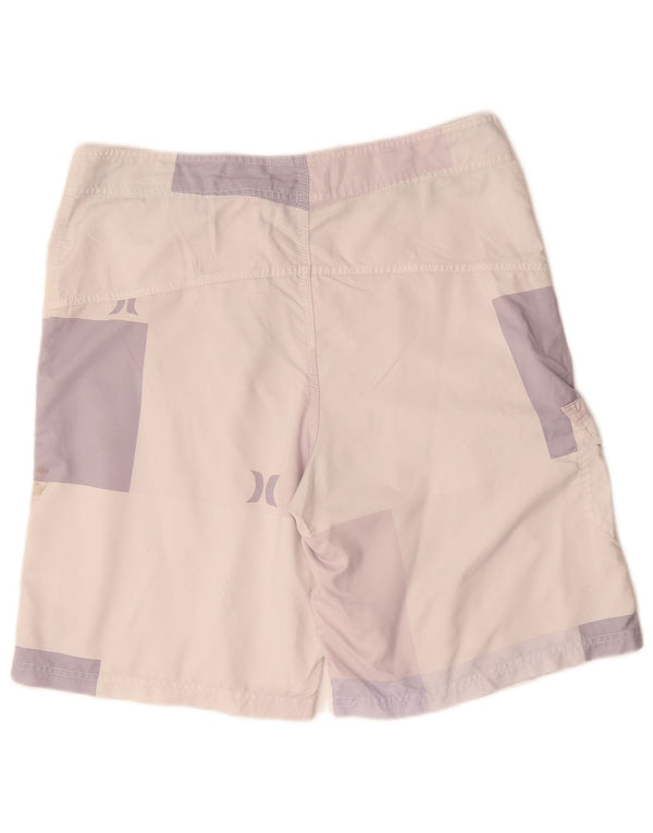 HURLEY Bañador para hombre con estampado gráfico XL Bloque de color rosa