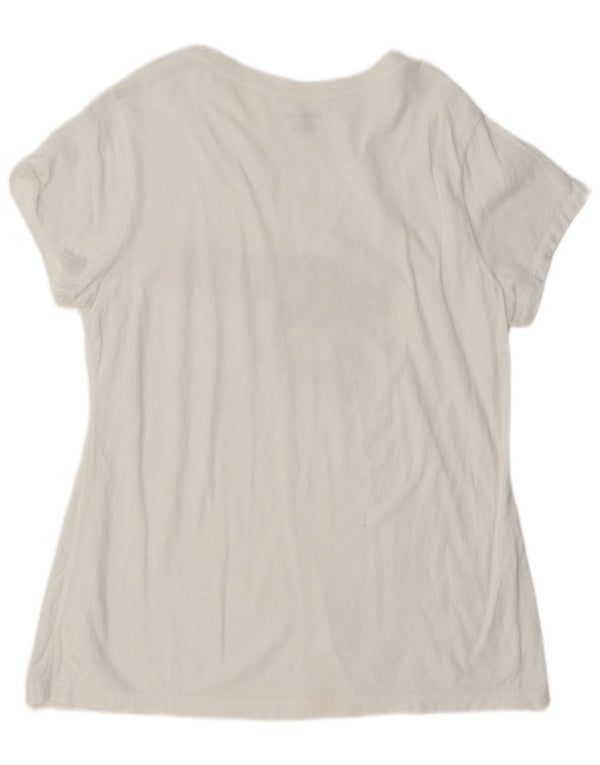 CHAMPION Camiseta gráfica para mujer Top UK 40 Large White