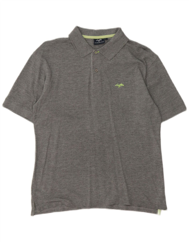 LOTTO Polo para hombre grande gris moteado