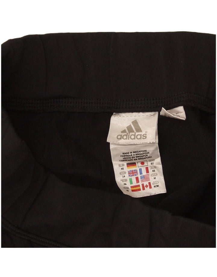 Adidas Leggings Capri para mujer UK 44 Grande Negro Colorblock Poliéster