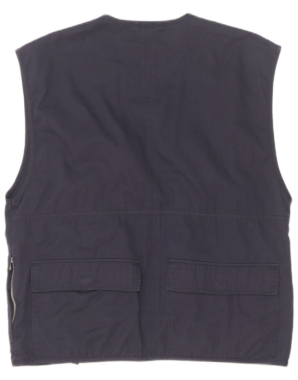 Master Mens Utility Gilet UK 42 XL Poliéster azul marino