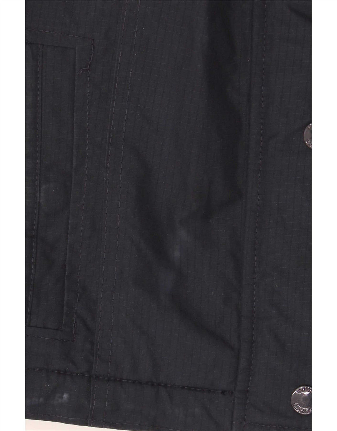 Chaqueta cortavientos con capucha Hollister para mujer Reino Unido 10 Small Poliéster azul marino
