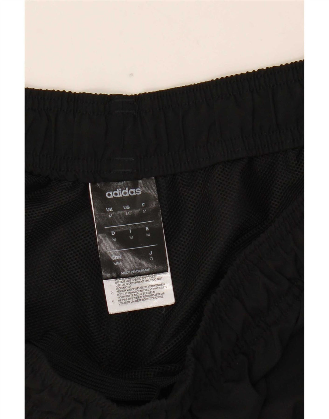 Pantalón Corto Deportivo Adidas Hombre Mediano Negro Poliéster