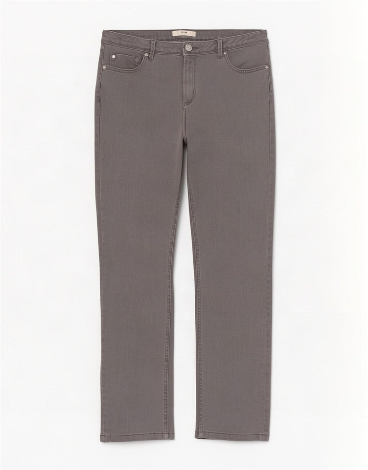 Marks & Spencer Jeans ajustados para mujer UK 12 Medium W30 L26 Algodón gris