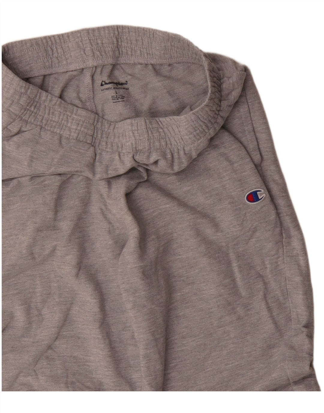 Champion Pantalones de chándal con estampado gráfico para niños, 11-12 años, grande, gris