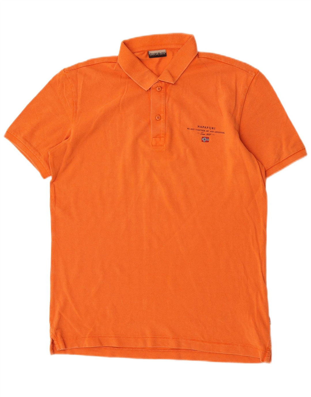Napapijri Polo Hombre Algodón Naranja Medio