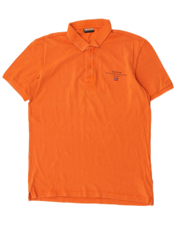Napapijri Polo Hombre Algodón Naranja Medio