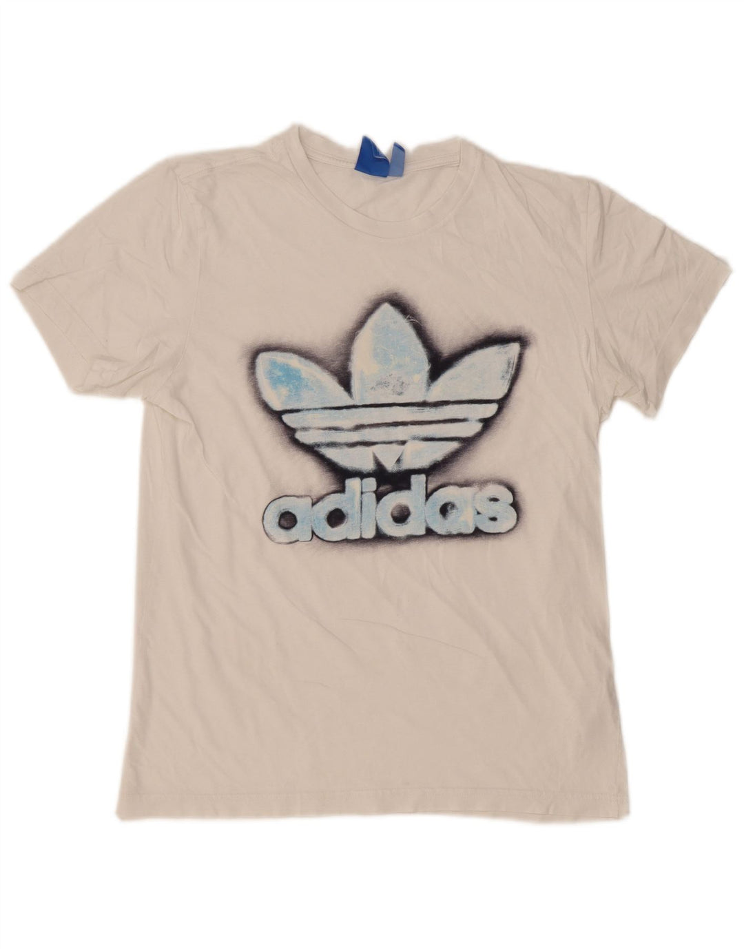 Adidas - Camiseta gráfica para hombre, talla mediana, algodón blanco