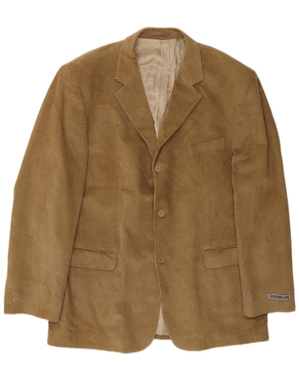 Kartel Chaqueta tipo blazer de pana con 3 botones para hombre UK 46 3XL Algodón marrón
