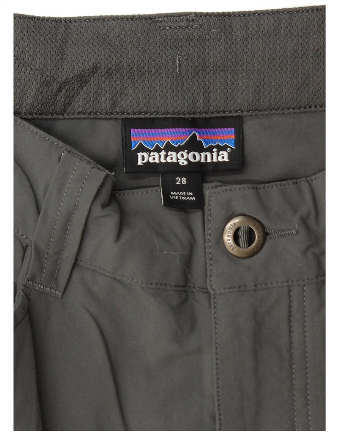PATAGONIA Shorts cargo para hombre W28 Small Grey Nylon