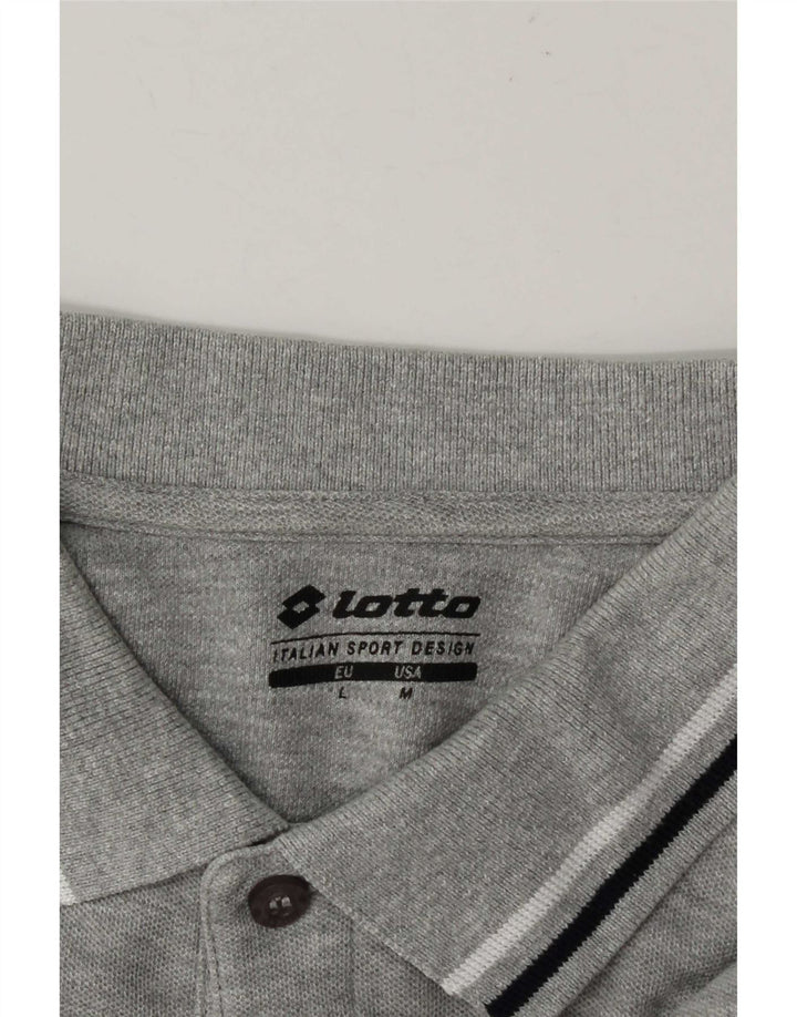 Polo Lotto Hombre Gris Medio Moteado