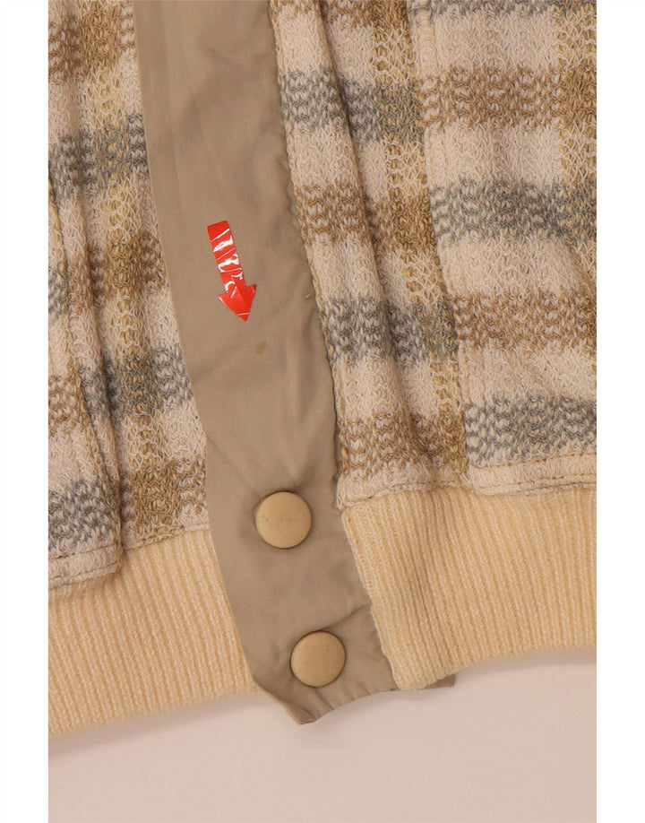 HEMMOND Chaqueta bomber para hombre UK 38 Algodón a cuadros beige mediano