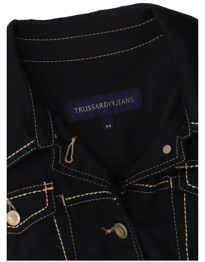 Cazadora Bomber Mujer Trussardi Jeans IT 44 Medium Azul Marino