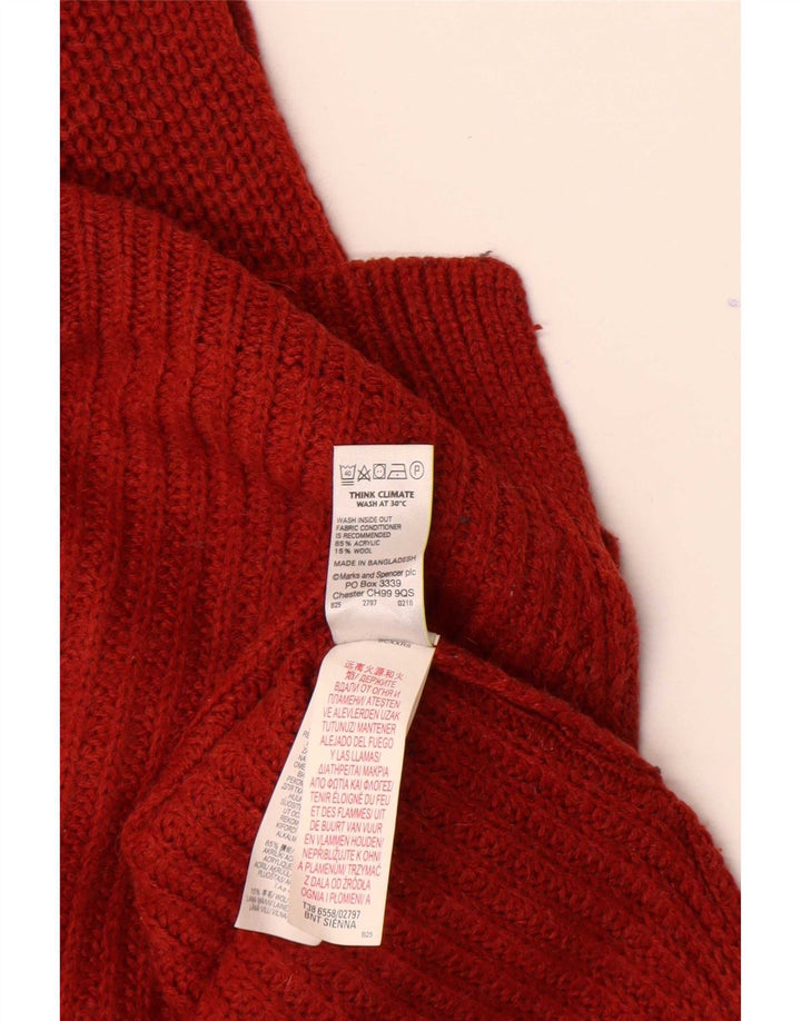 Marks & Spencer - Camiseta sin mangas para mujer (talla 40), acrílico rojo mediano