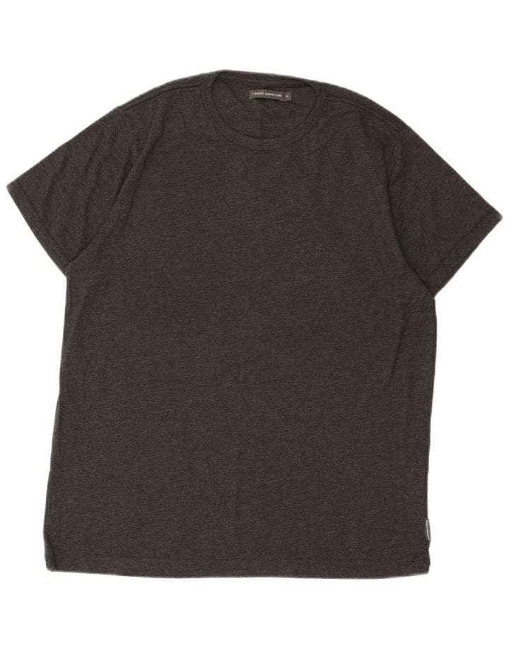 French Connection Camiseta Hombre Top XL Gris Algodón