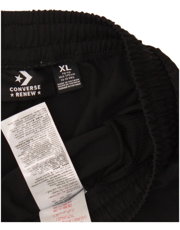 Converse Pantalones cortos deportivos gráficos para niños 13-14 años XL Negro Poliéster