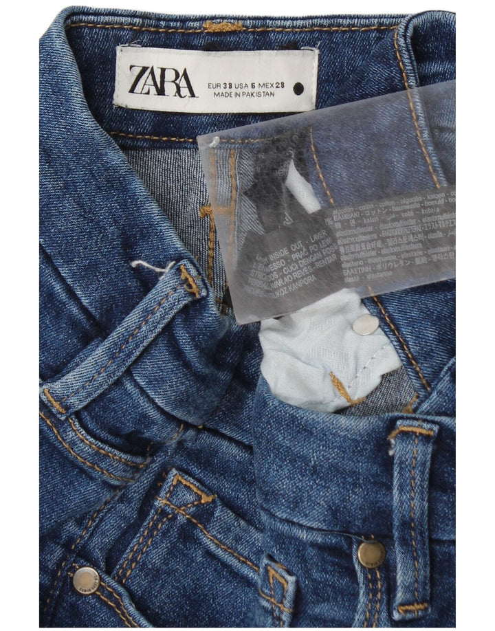 Zara Jeans Bootcut para Mujer EU 38 Small W28 L32 Algodón Azul