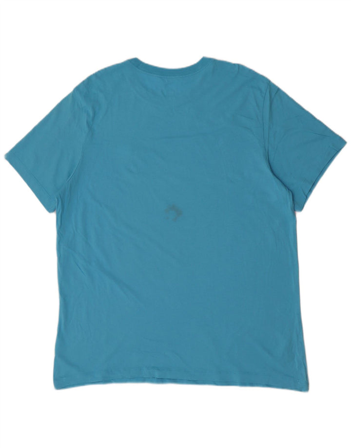Camiseta Nike Hombre Top XL Azul Algodón