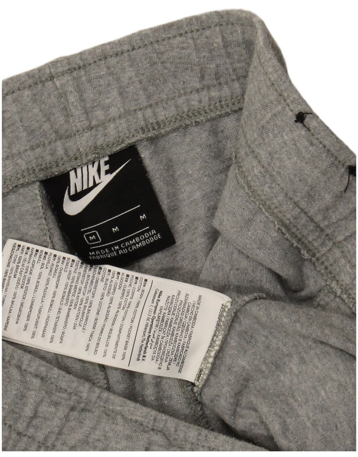 Pantalones cortos deportivos Nike para hombre de algodón gris medio