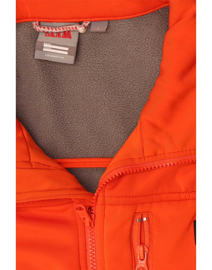 Slam Mens Liner Chándal Top Chaqueta Grande Naranja Poliéster