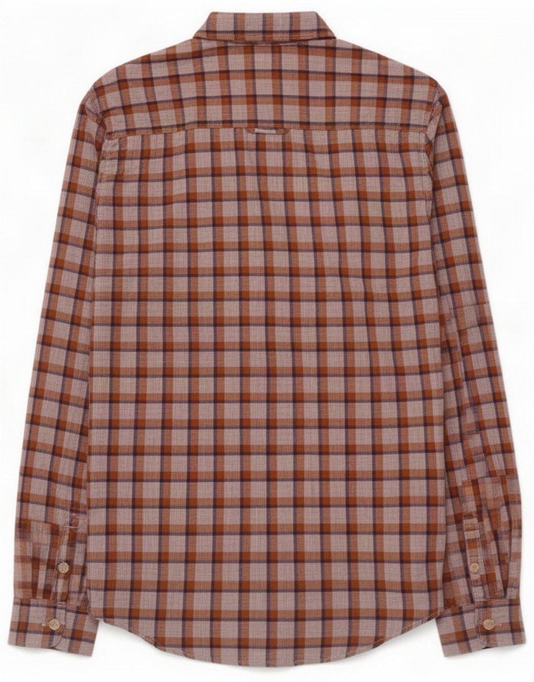 Camisa para hombre Jack Wills 2XS Algodón a cuadros marrón