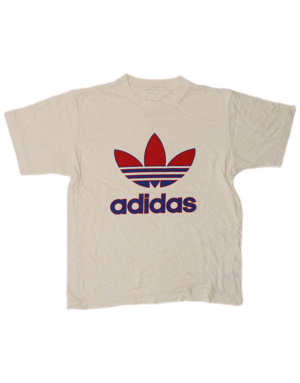 ADIDAS Camiseta gráfica para hombre Top Small White Cotton
