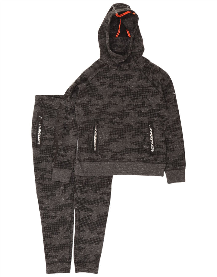 Chándal Superdry Graphic Full para mujer ES 40 XL Poliéster de camuflaje gris