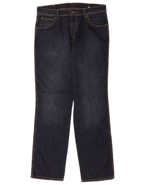 Wrangler Vaqueros rectos de corte regular para hombre W34 L32 Algodón azul marino