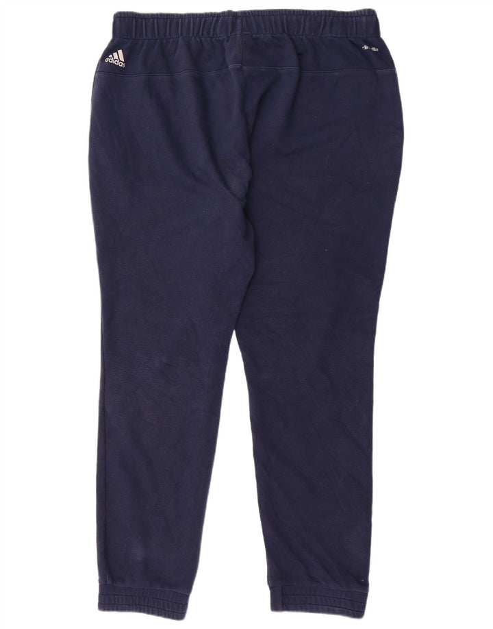 ADIDAS Mens Climalite Graphic Chándal Pantalones Joggers 2XL Azul Marino