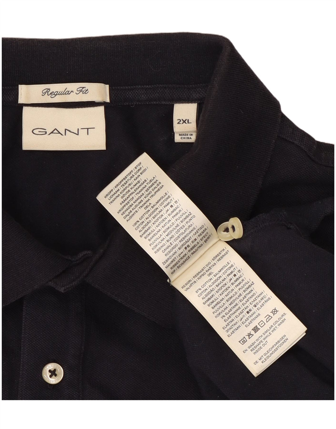 Gant Polo Hombre 2XL Azul Marino Algodón