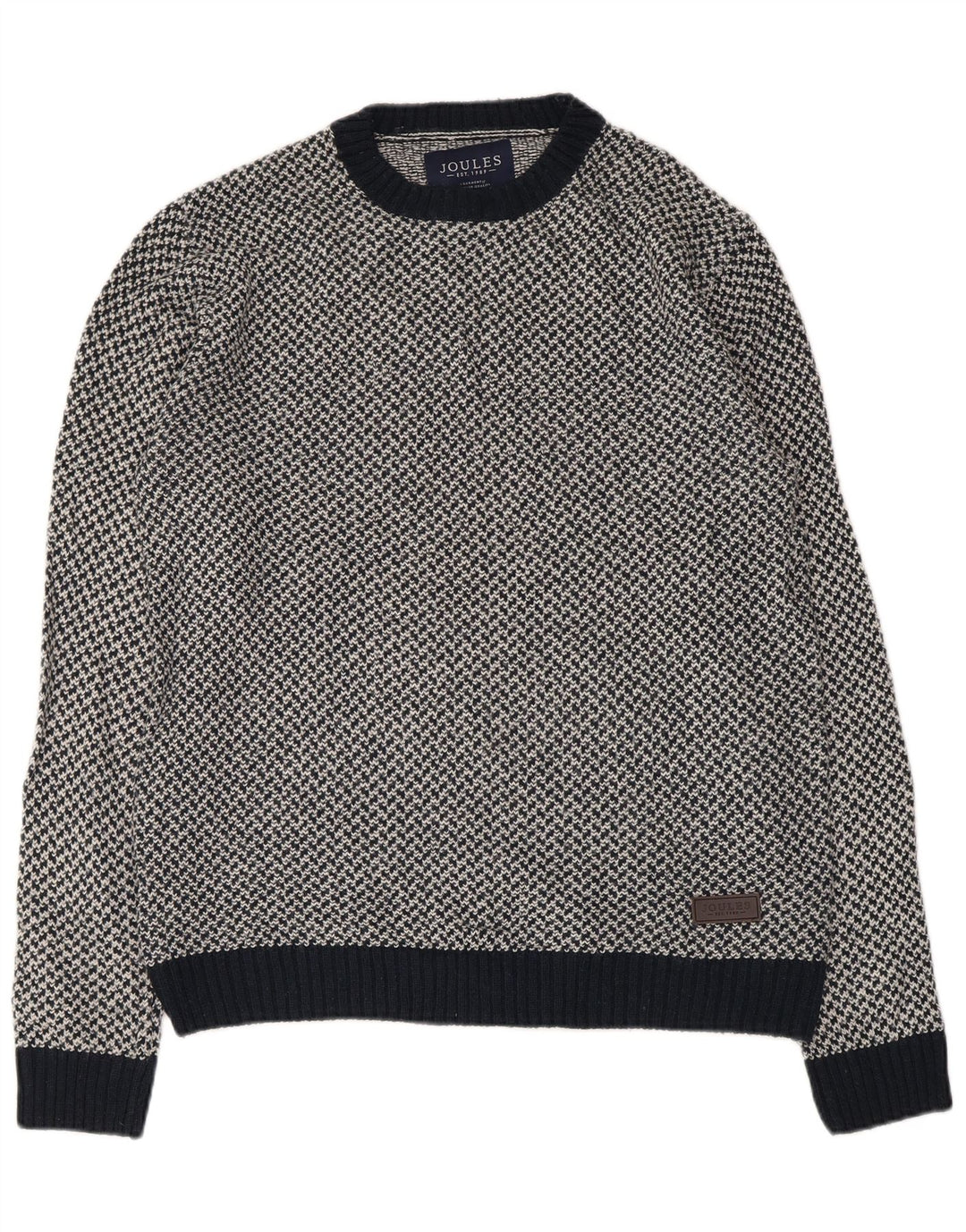 Jersey Joules Hombre con cuello redondo y cuello redondo, acrílico azul marino mediano