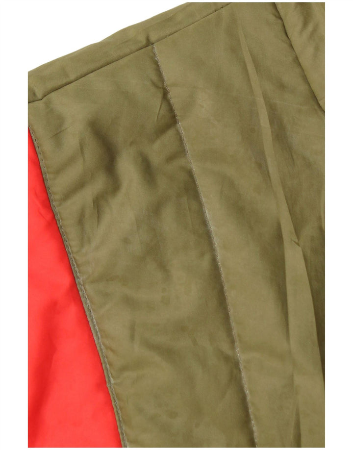 Chaleco acolchado Carrera para hombre UK 40 Large Caqui Colorblock Poliéster