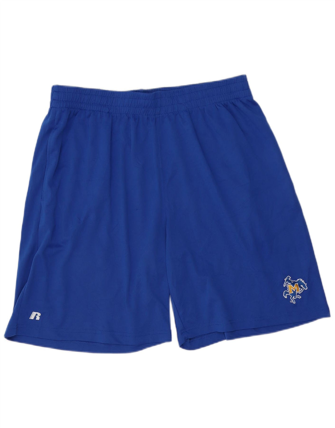 RUSSELL ATHLETIC Pantalones cortos deportivos para hombre 2XL Poliéster azul