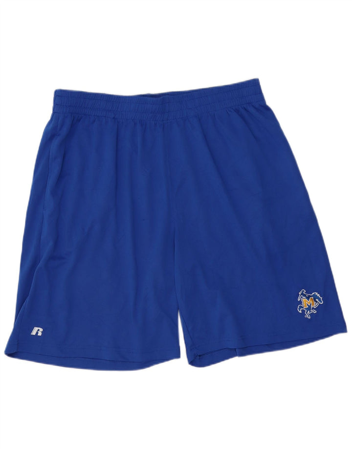 RUSSELL ATHLETIC Pantalones cortos deportivos para hombre 2XL Poliéster azul