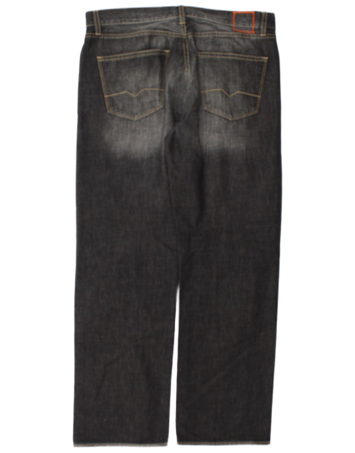 Vaqueros Hugo Boss Hombre Rectos W35 L32 Algodón Gris